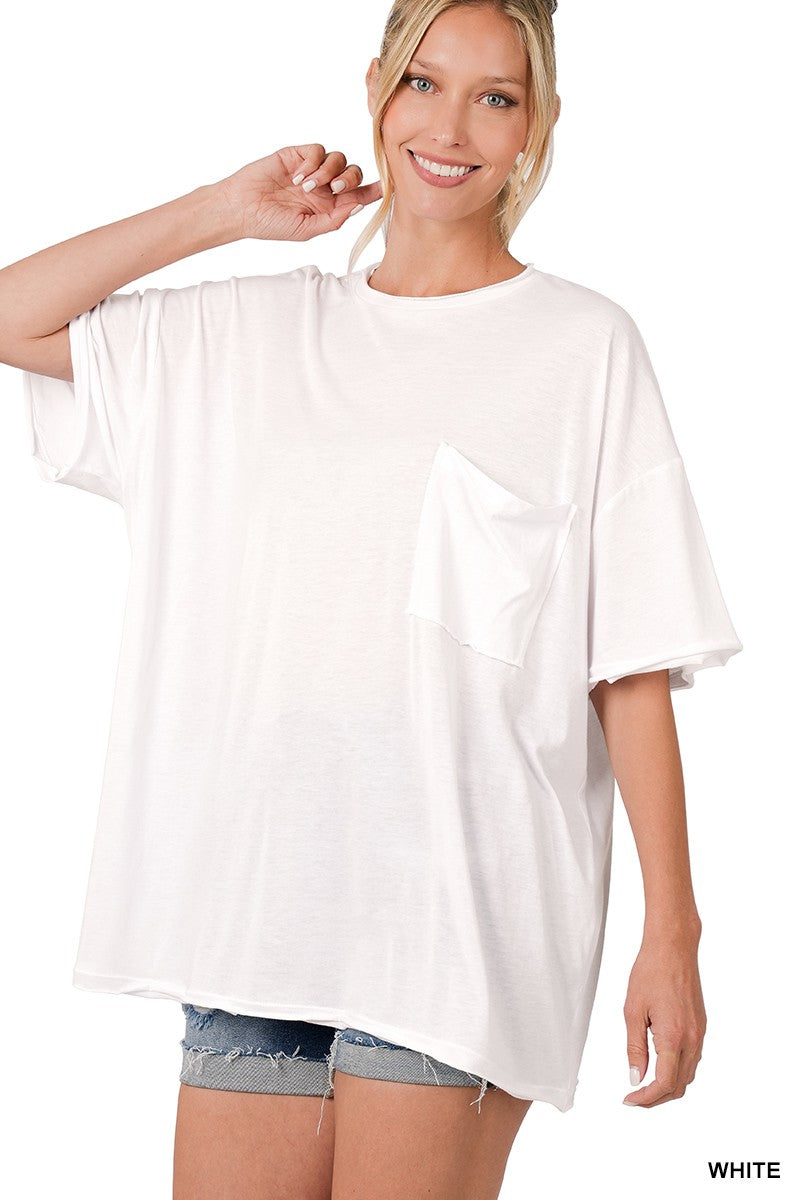 Oversized Boyfriend Pocket Tee