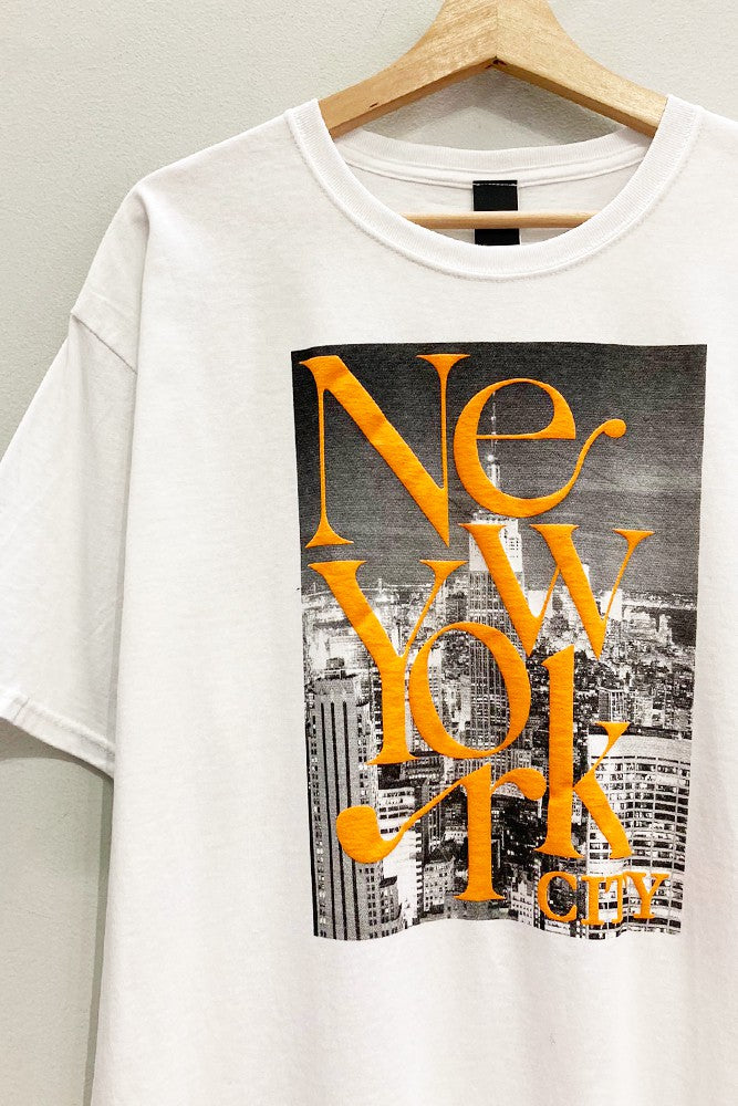 New York Oversized Puff Print Tee