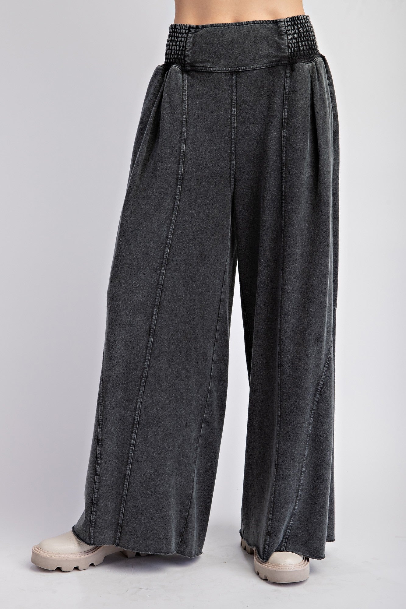 Mineral Wash Terry Knit Pants