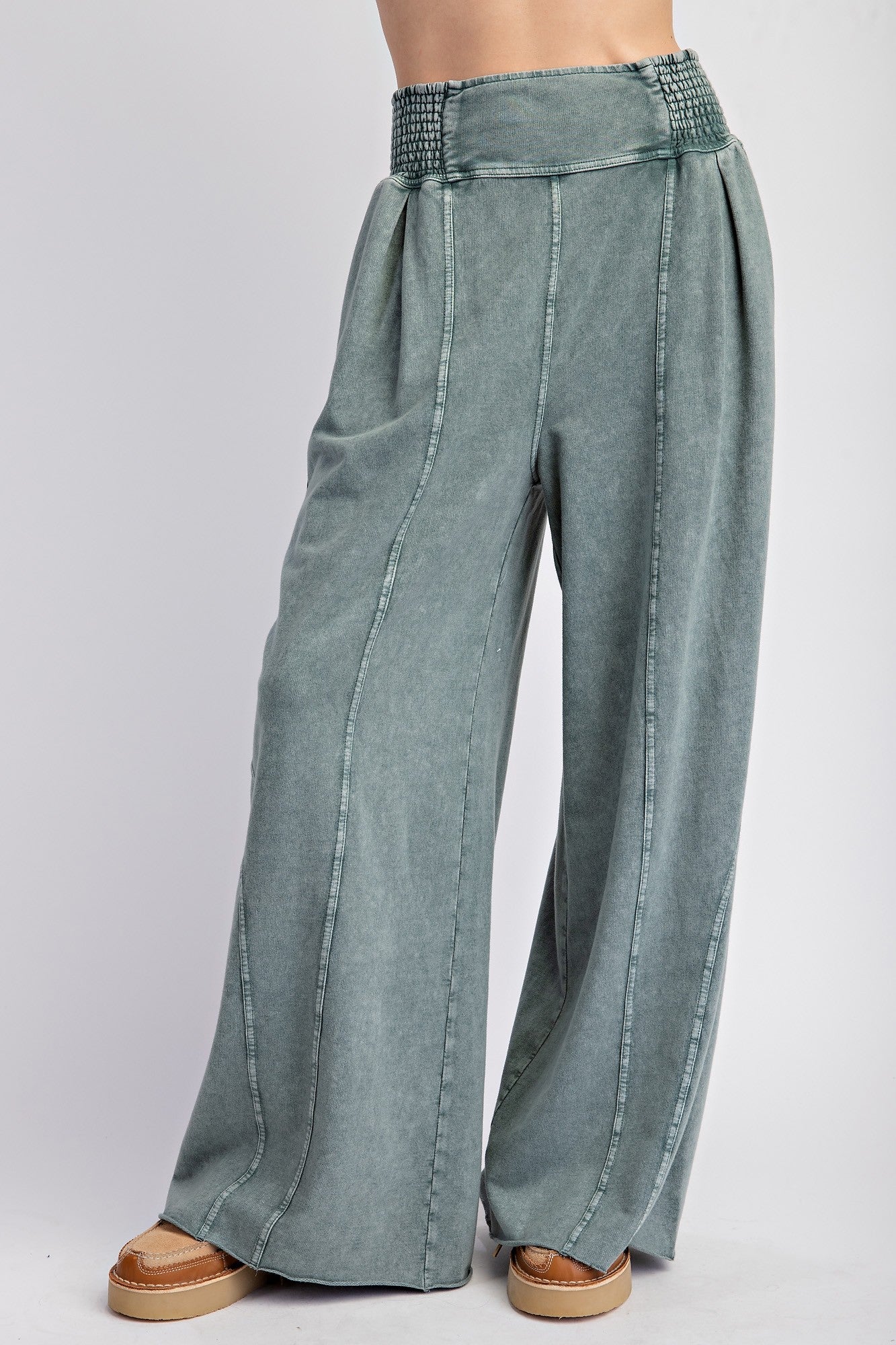 Mineral Wash Terry Knit Pants