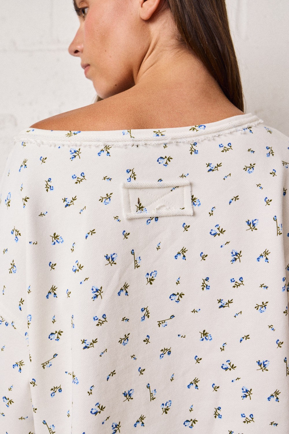Slouchy Off Shoulder Sweatshirt