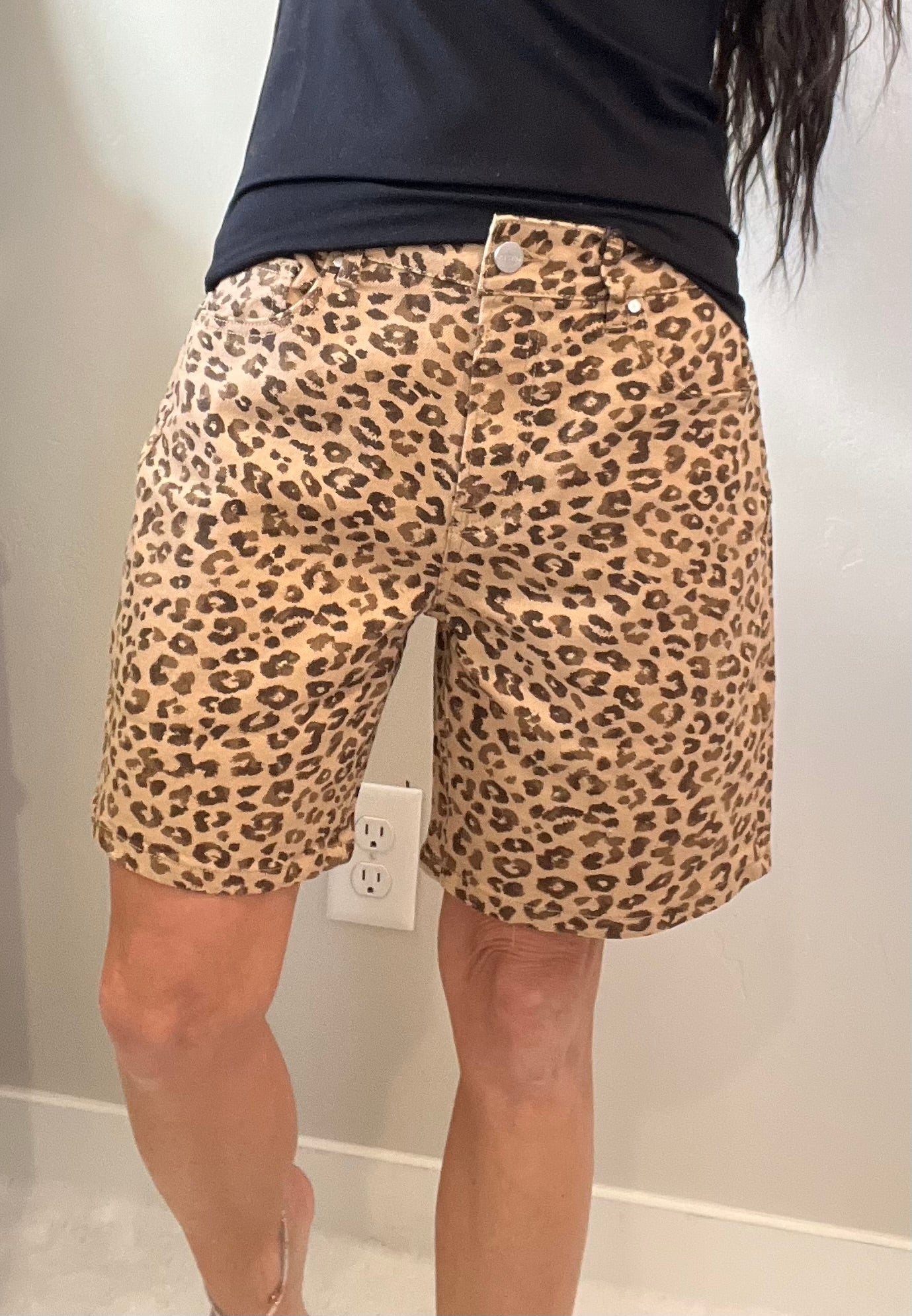 Risen Animal Print Shorts