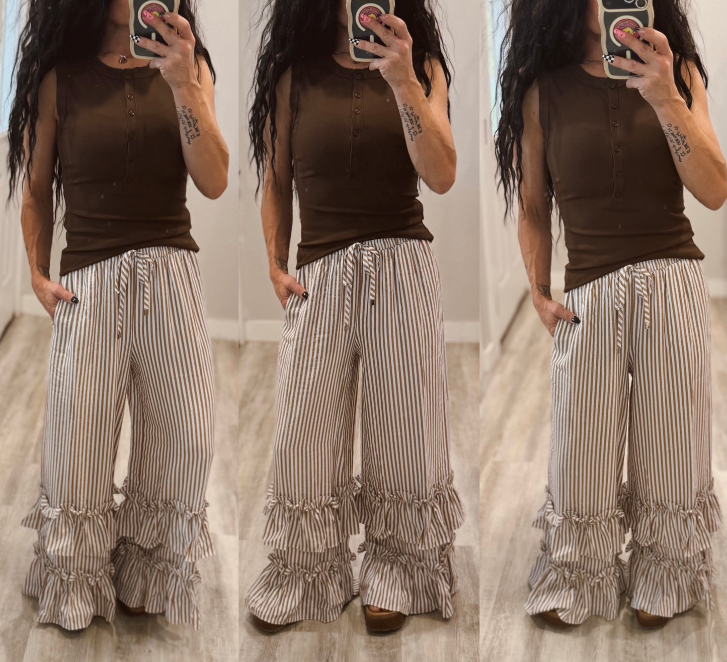 Tiered Ruffle Maxi Pants