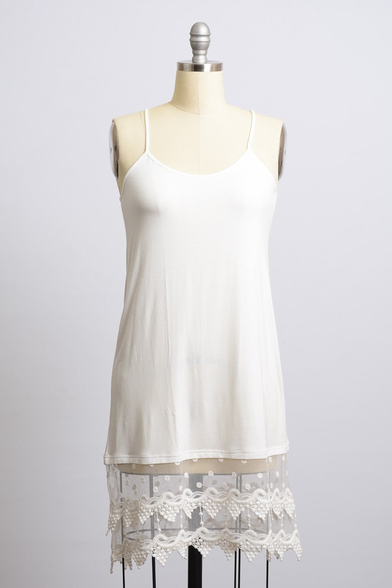 Ivory Midi Lace Dress