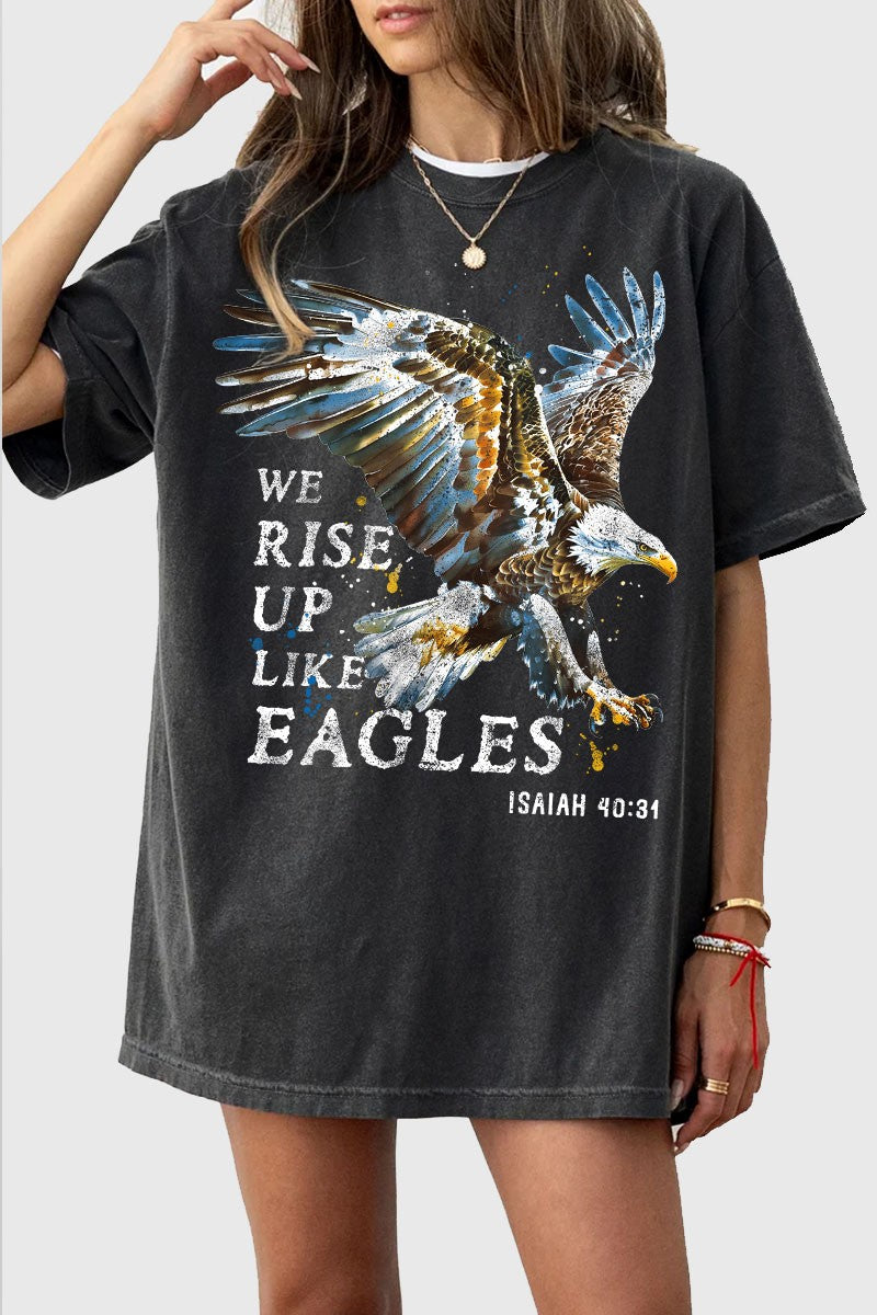 We rise up Oversized Graphic Tee