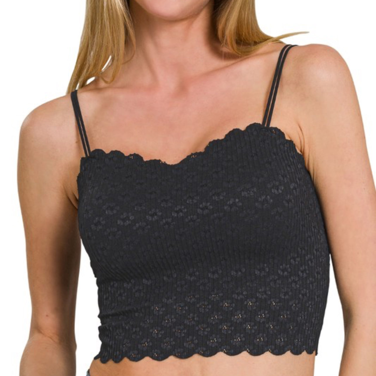 Seamless Lace Padded Bralette