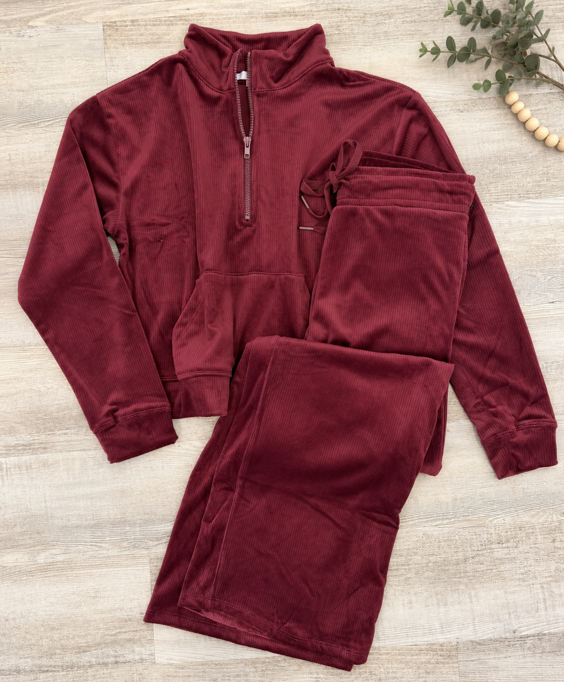 Half Zip Pullover Set