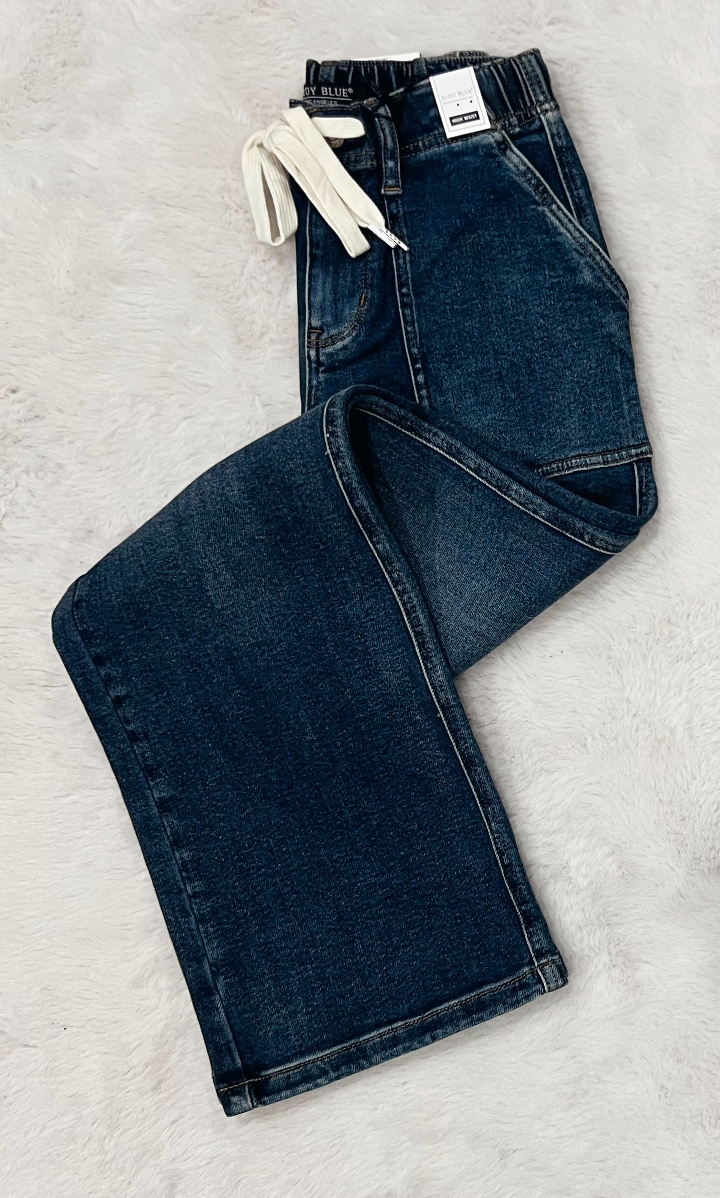 Judy Blue Wide Leg Drawstring Denim