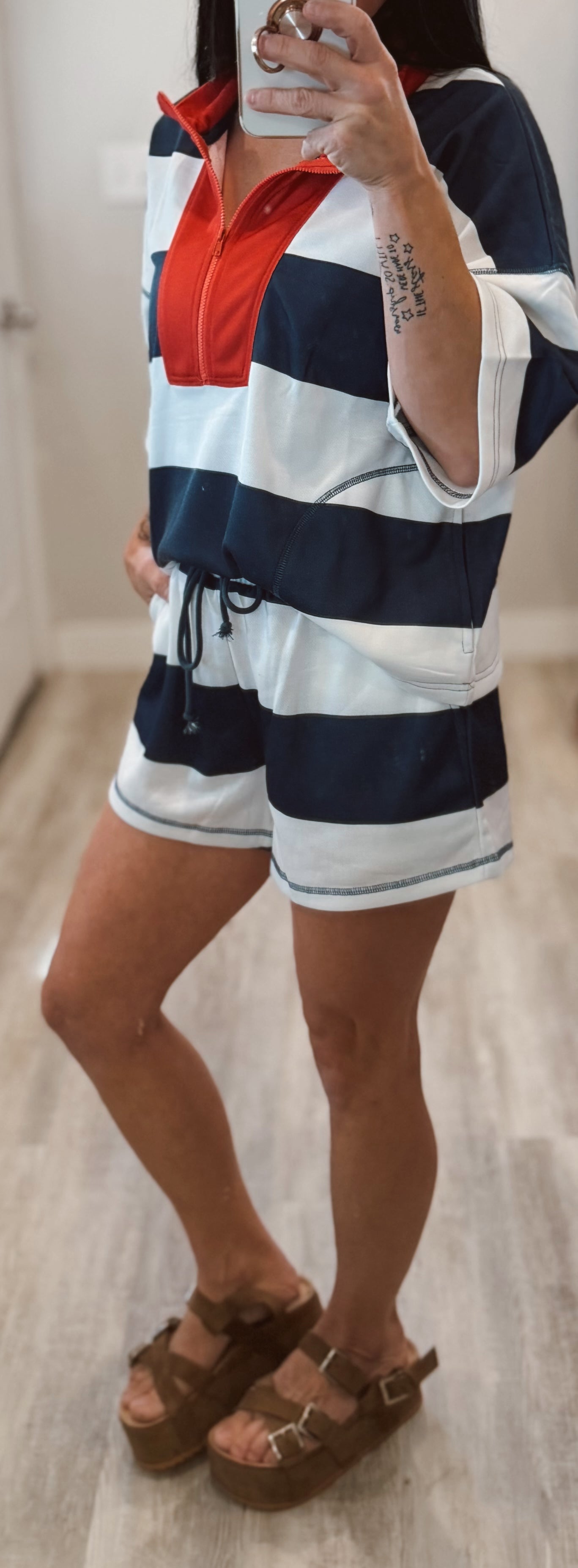 Navy Stripe Set