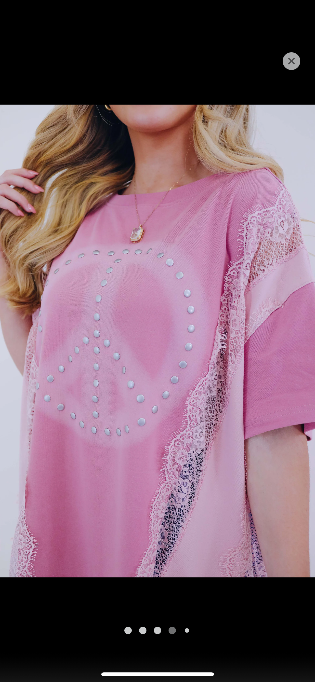 Peace Studded Dress/Top