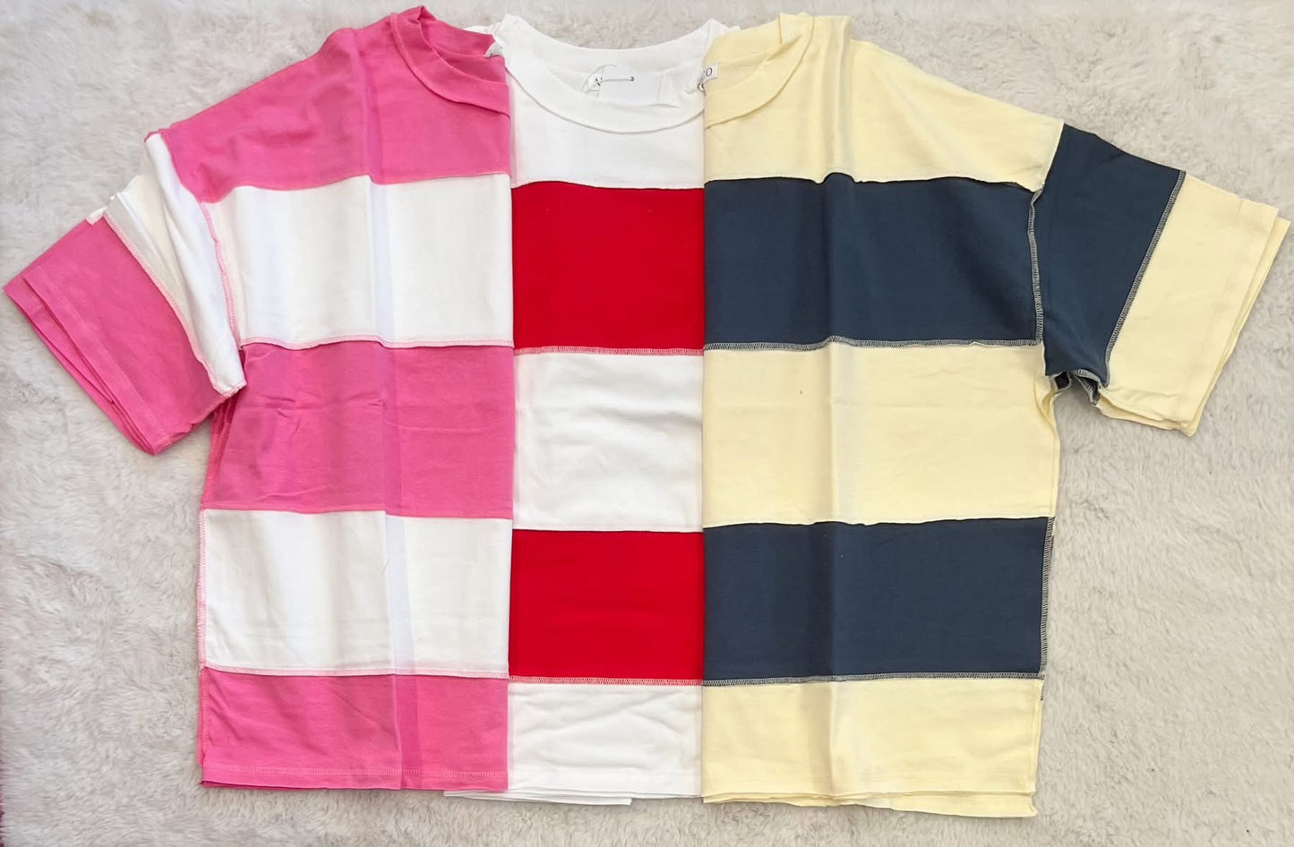 Stripe Reverse Seam Top