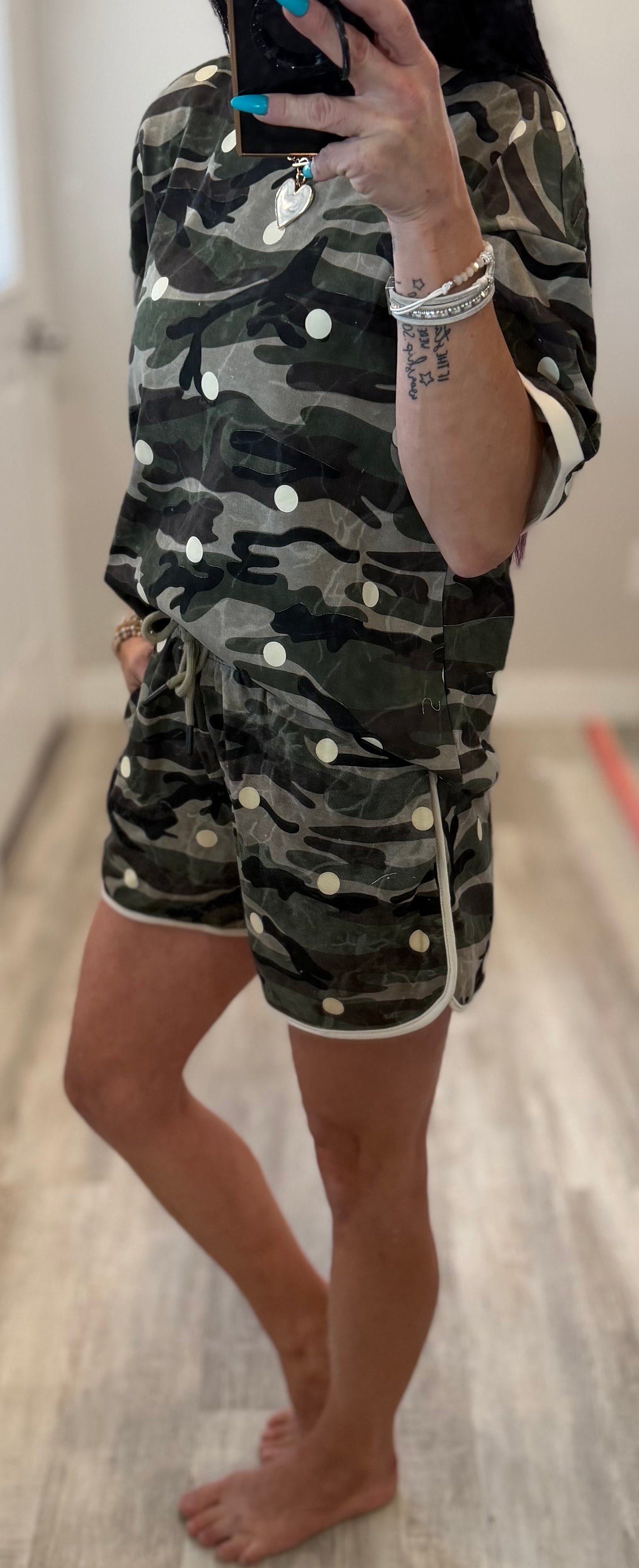 Camo Polka Dot Set
