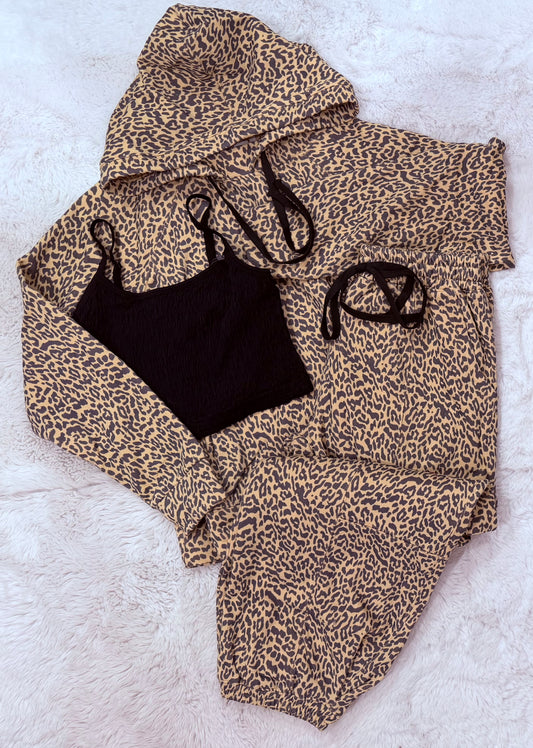 Cheetah Sweat Set