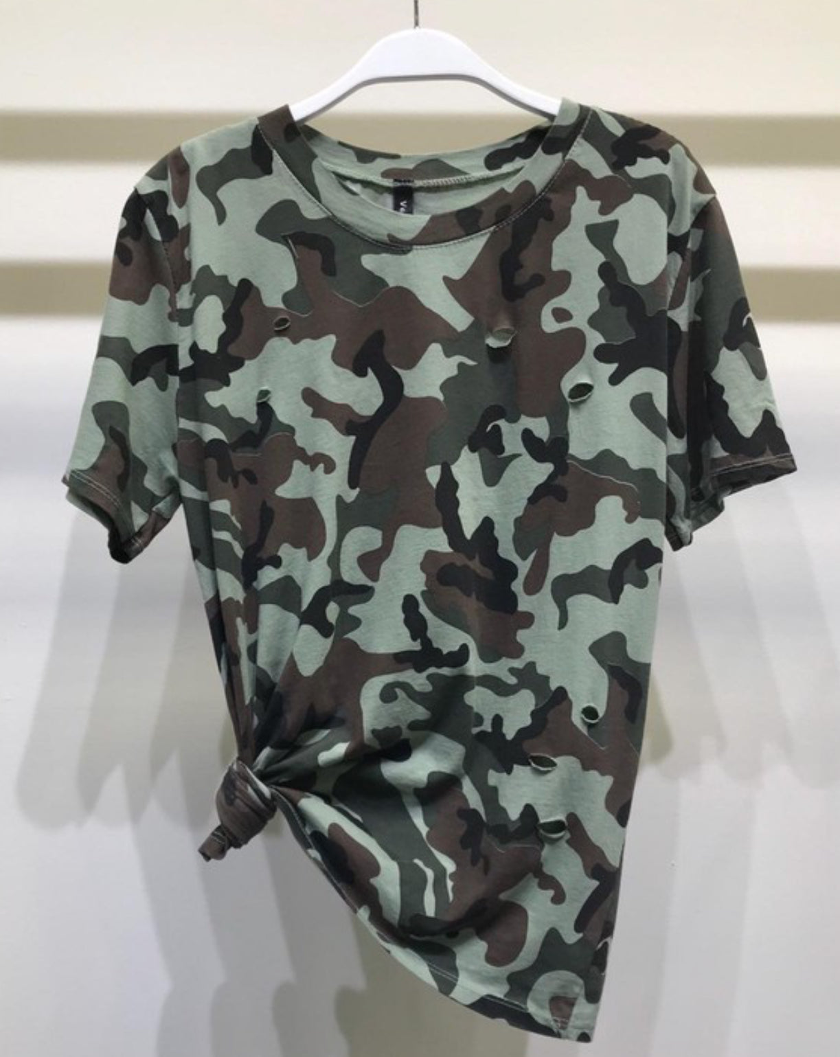 Camo Cutout Tee