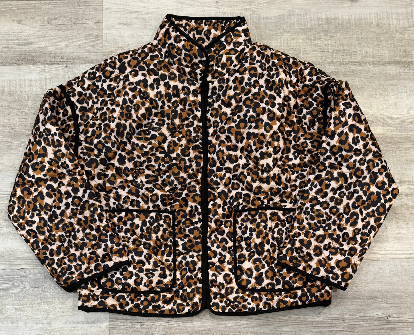 Leopard Quilted Puff Jacket