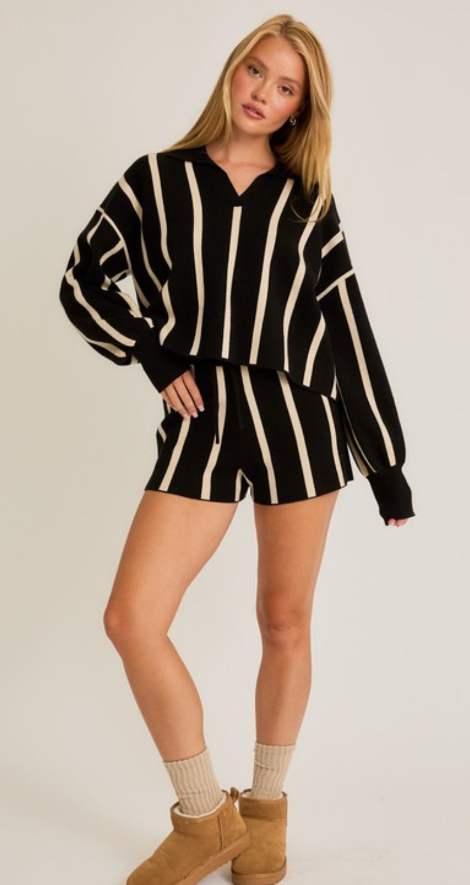 Striped Sweater Lounge Set