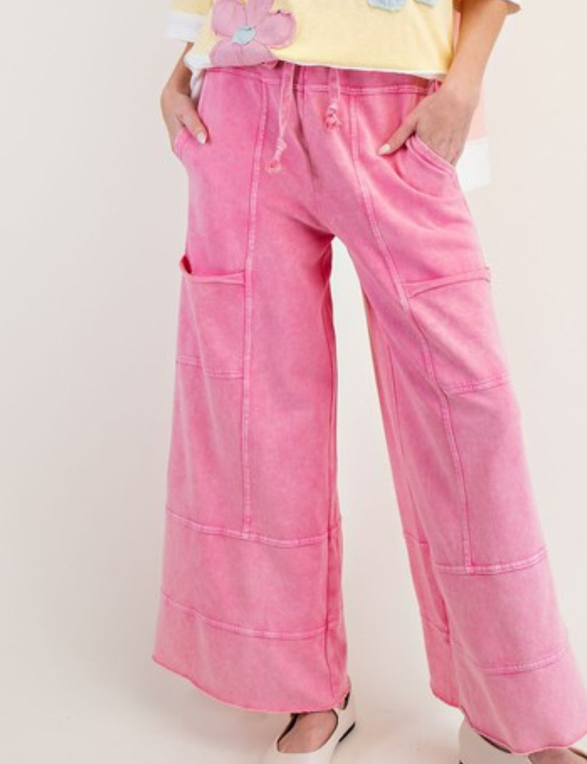 Bubblegum French Terry Pants
