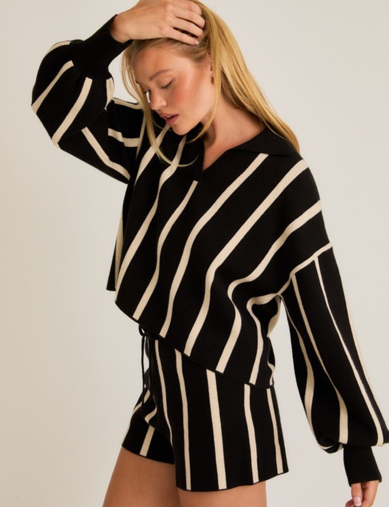 Striped Sweater Lounge Set