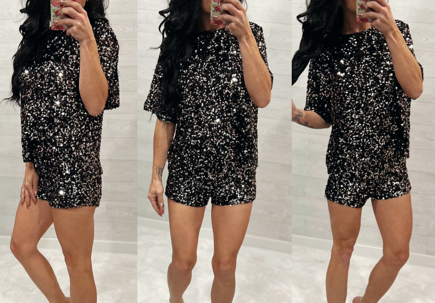 Sequin Shorts set