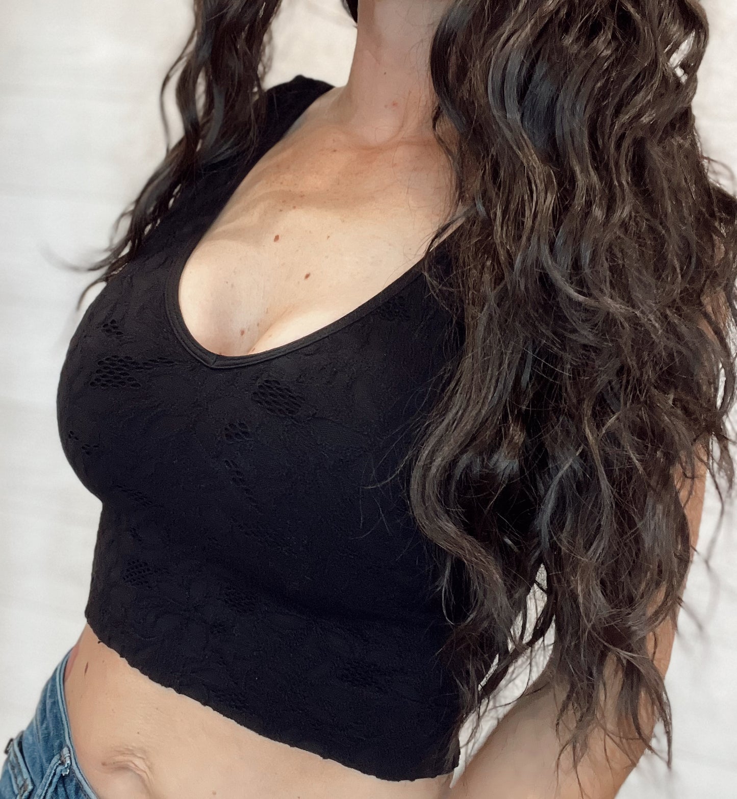 Seamless Lace Tank Top/Bralette