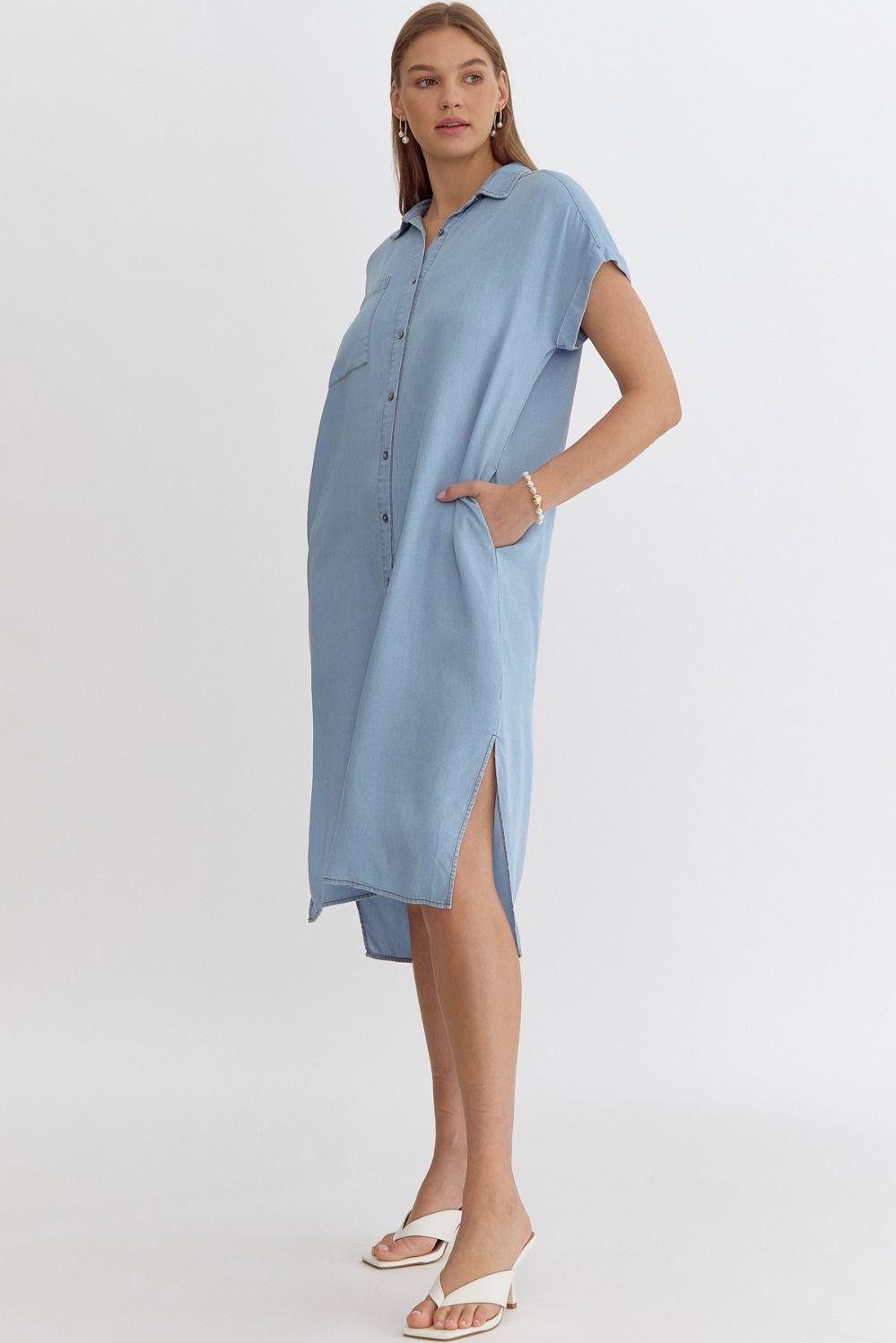 Denim Midi Dress