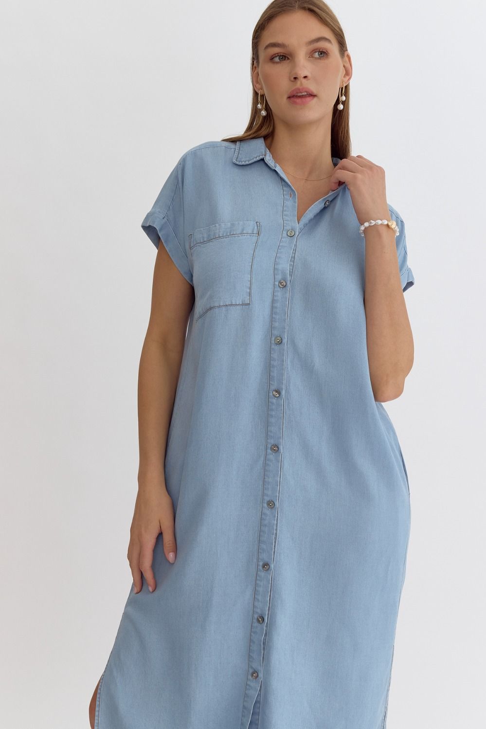 Denim Midi Dress