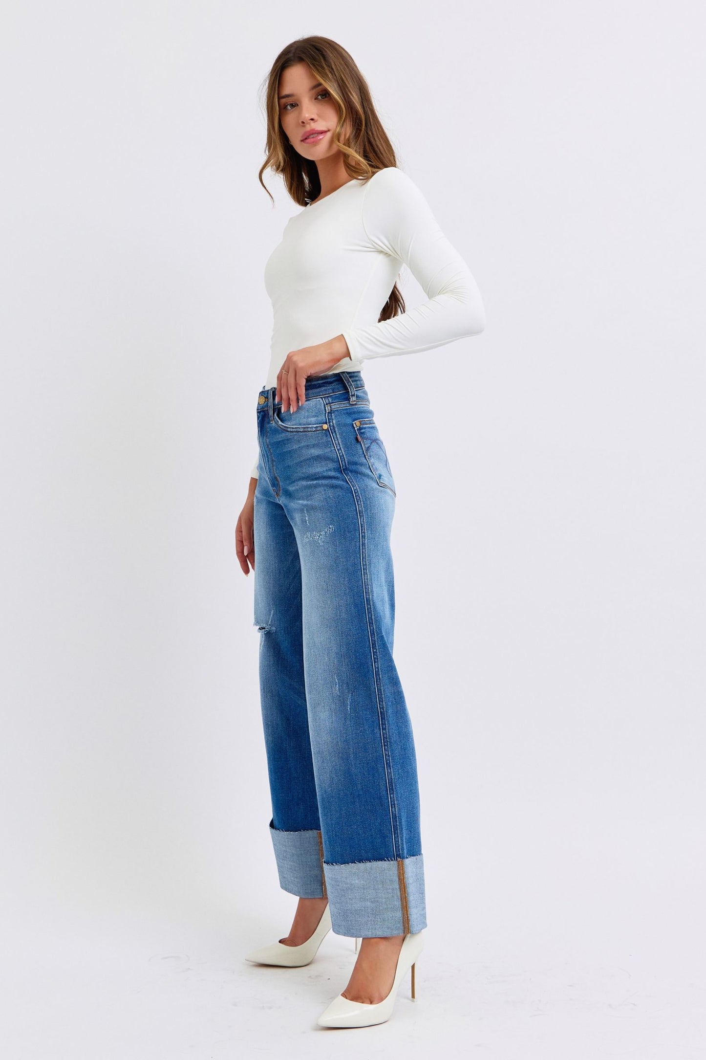 Judy Blue Wide Leg Retro Denim