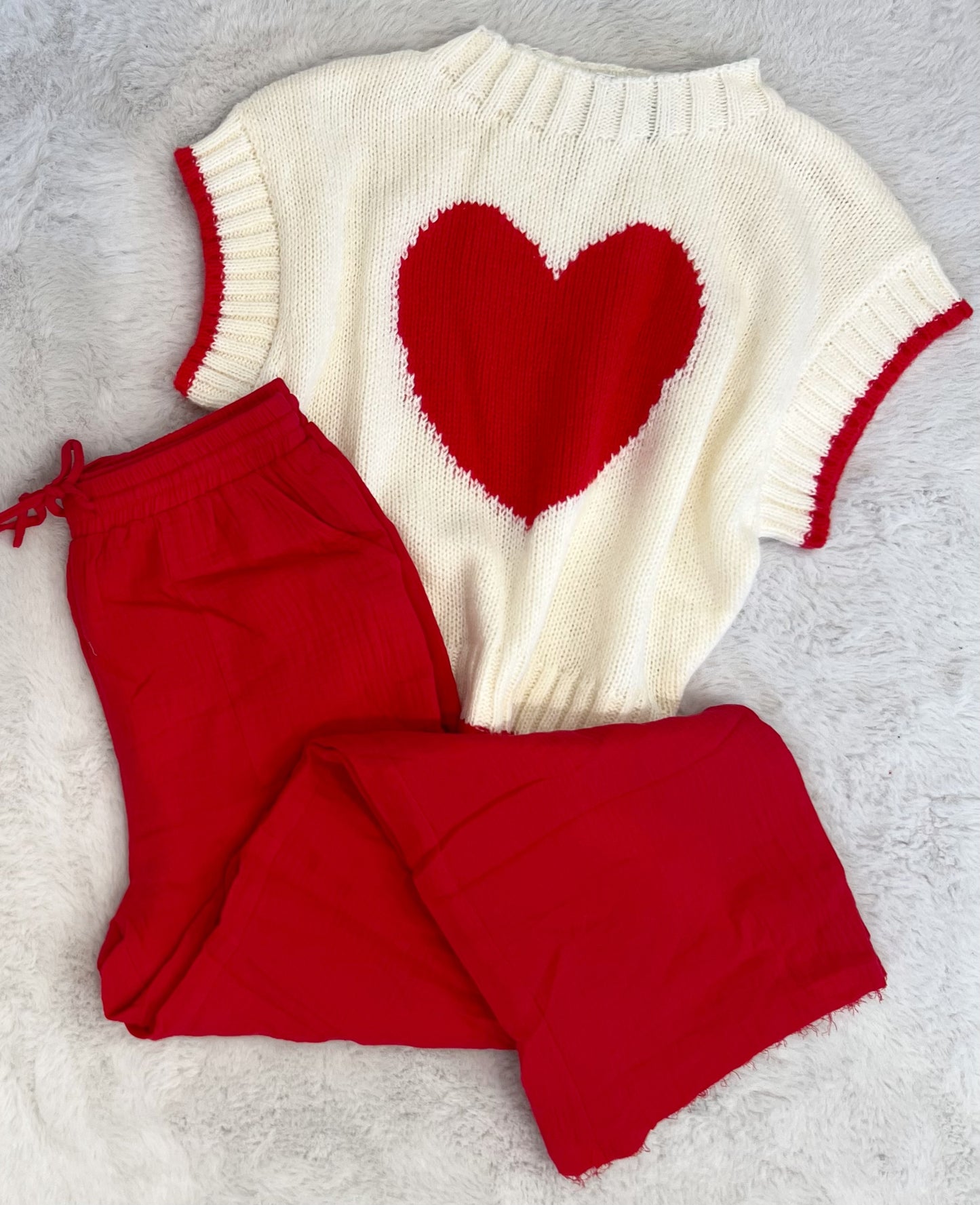 Heart Sweater Top