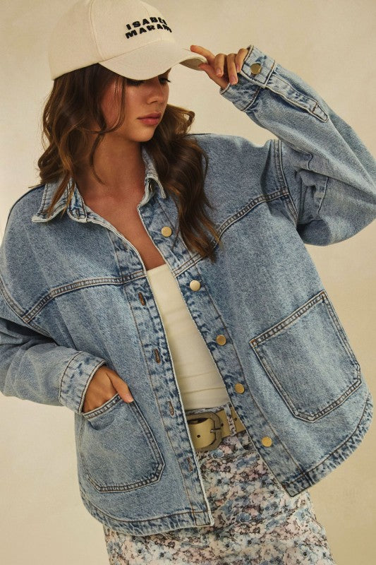 Vintage Wash Denim Jacket
