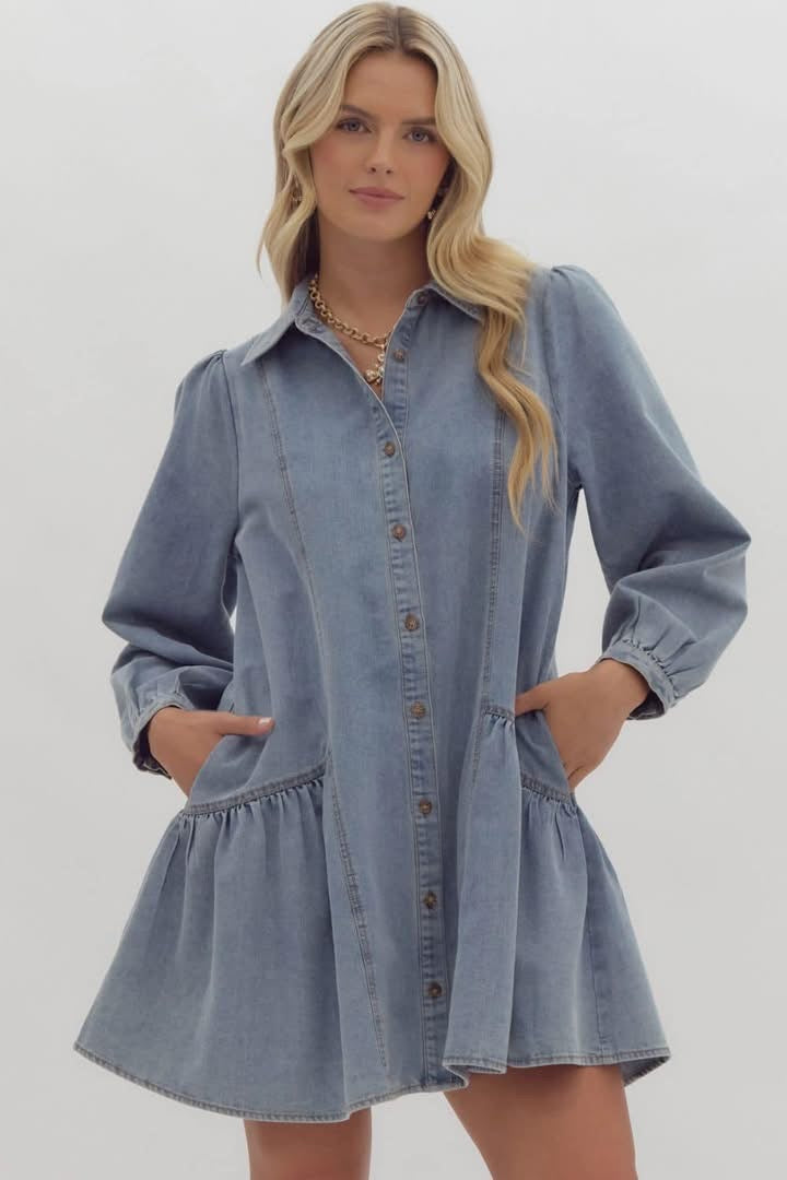 Denim Mini Dress
