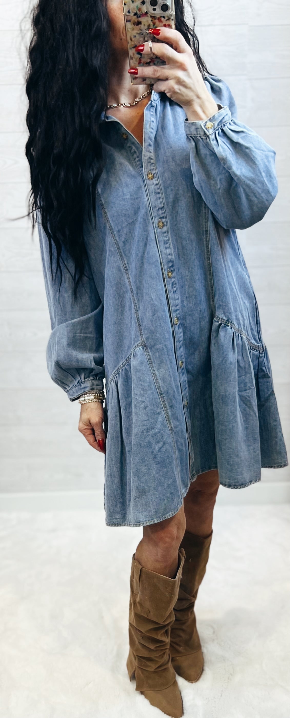 Denim Mini Dress