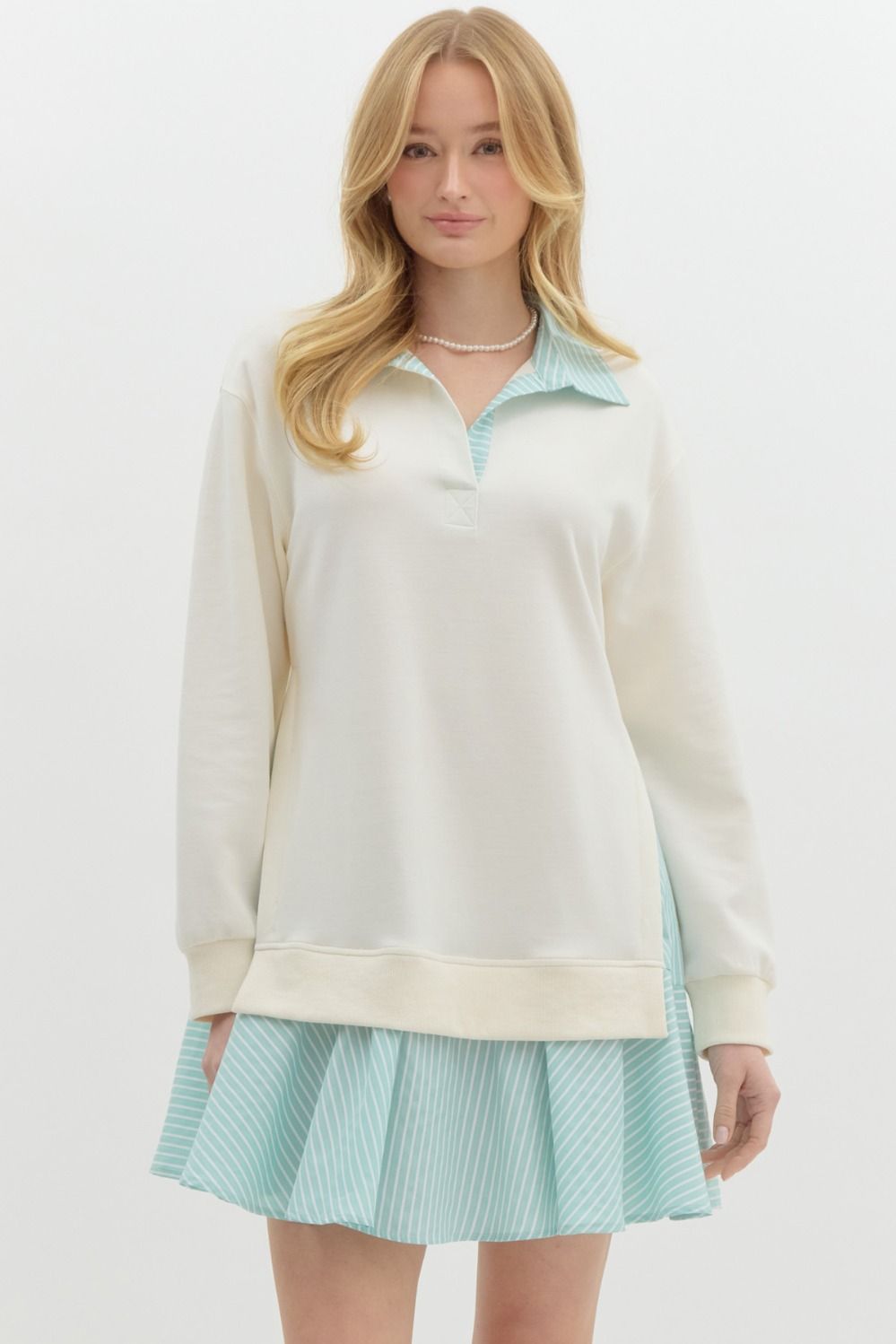 Layered Long Sleeve Dress