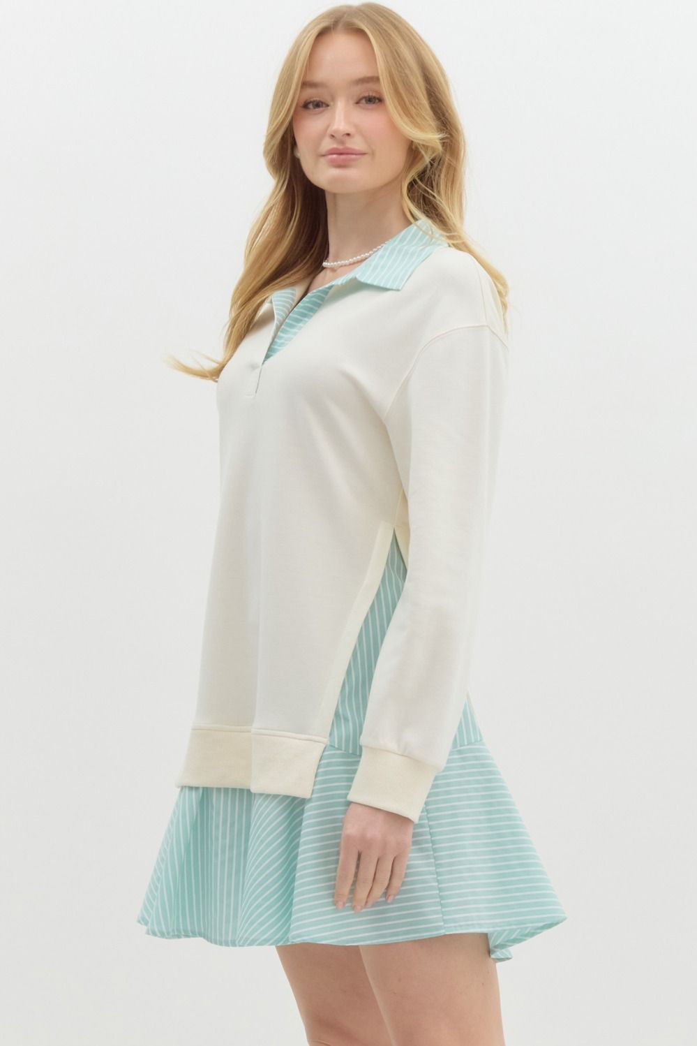 Layered Long Sleeve Dress