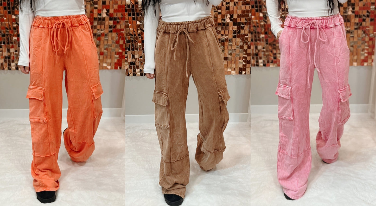 French Terry Cargo Pants