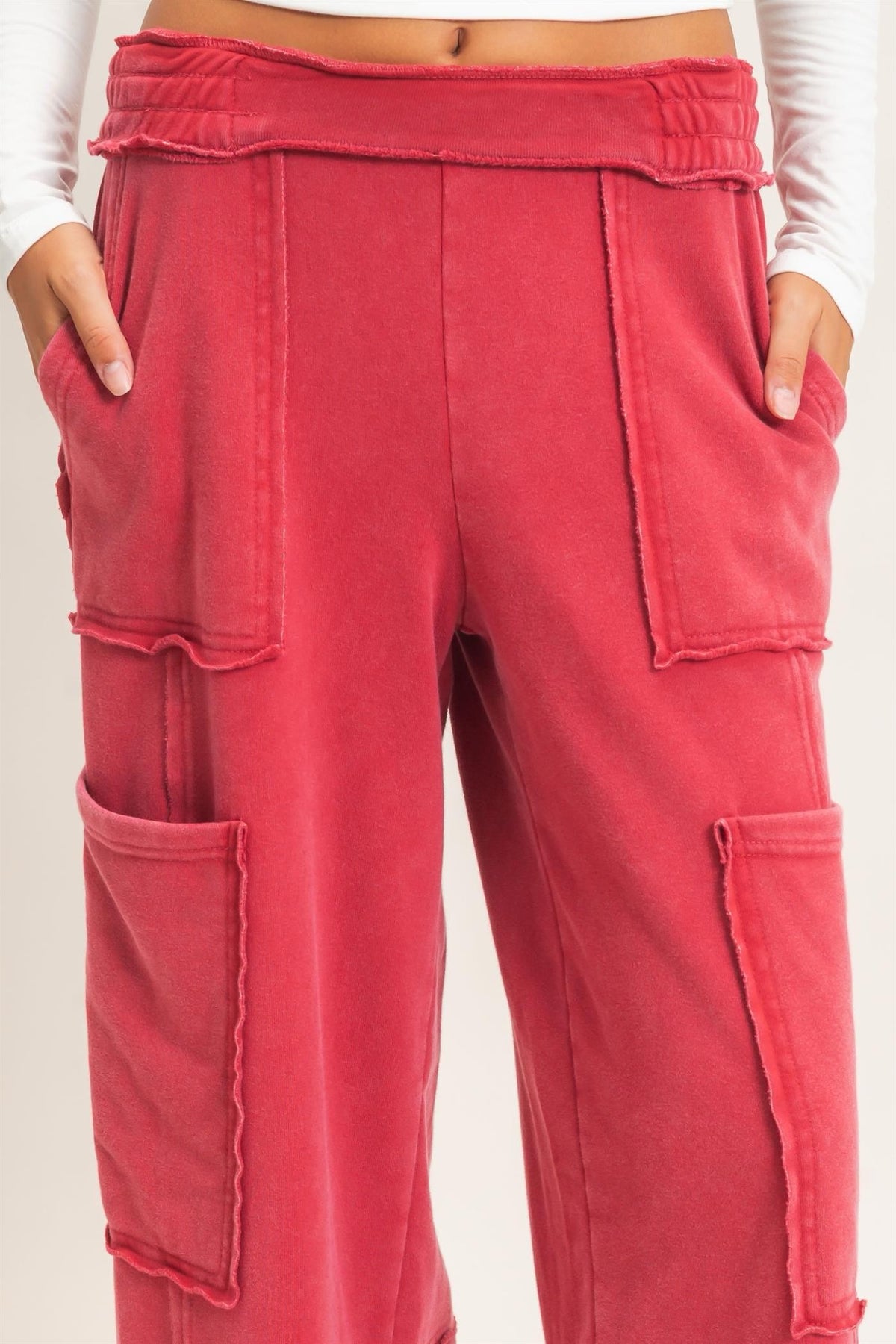 Ruby Cargo Wide Leg Sweatpants