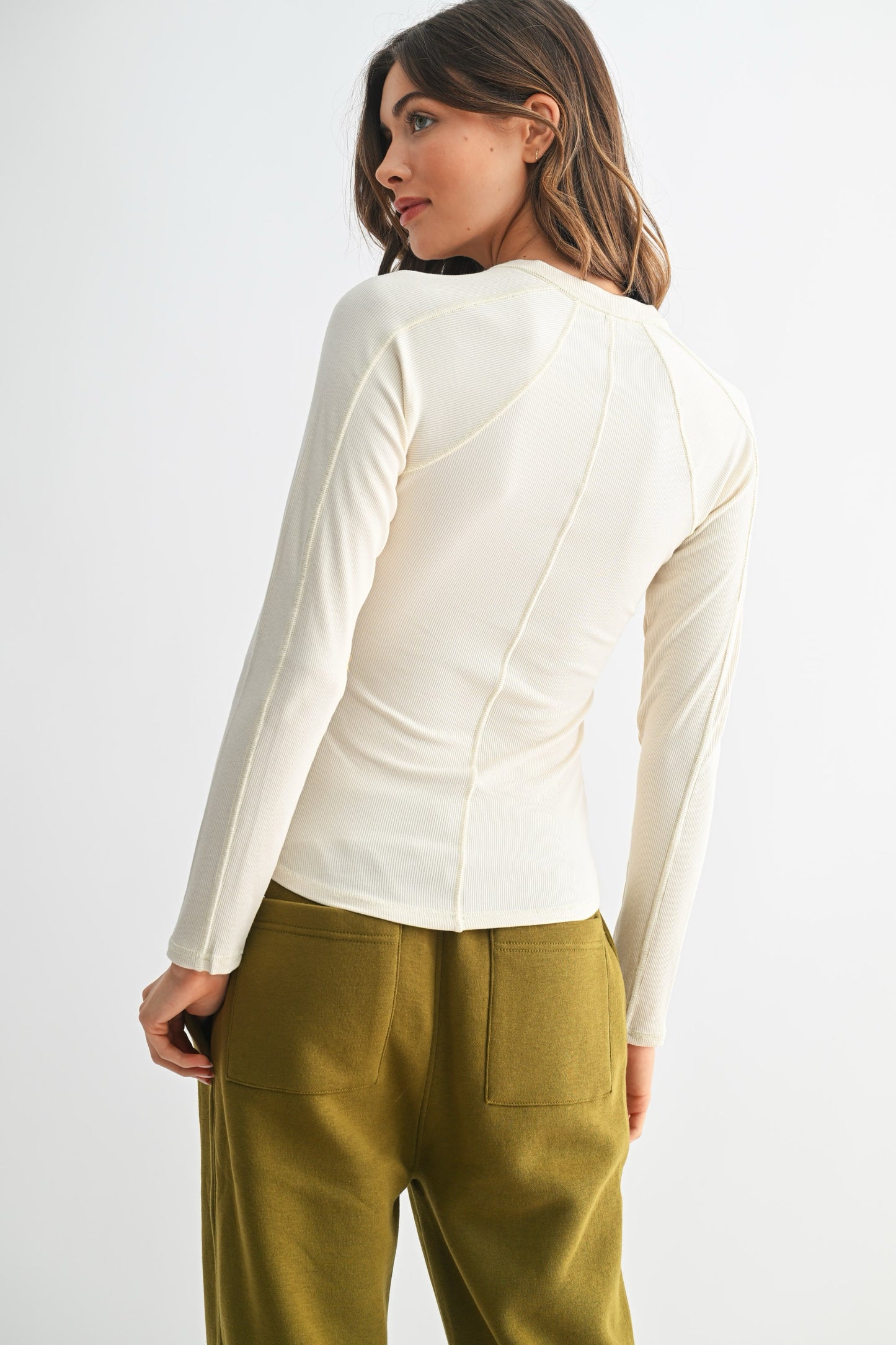 Cream Henley Top