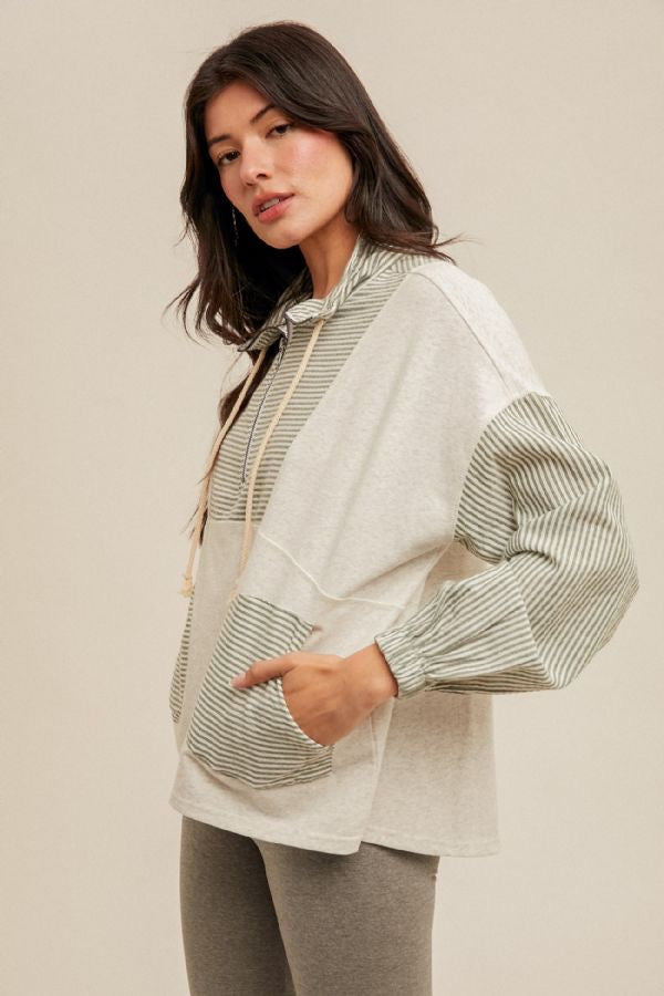 Half Zip French Terry Sweatshirt