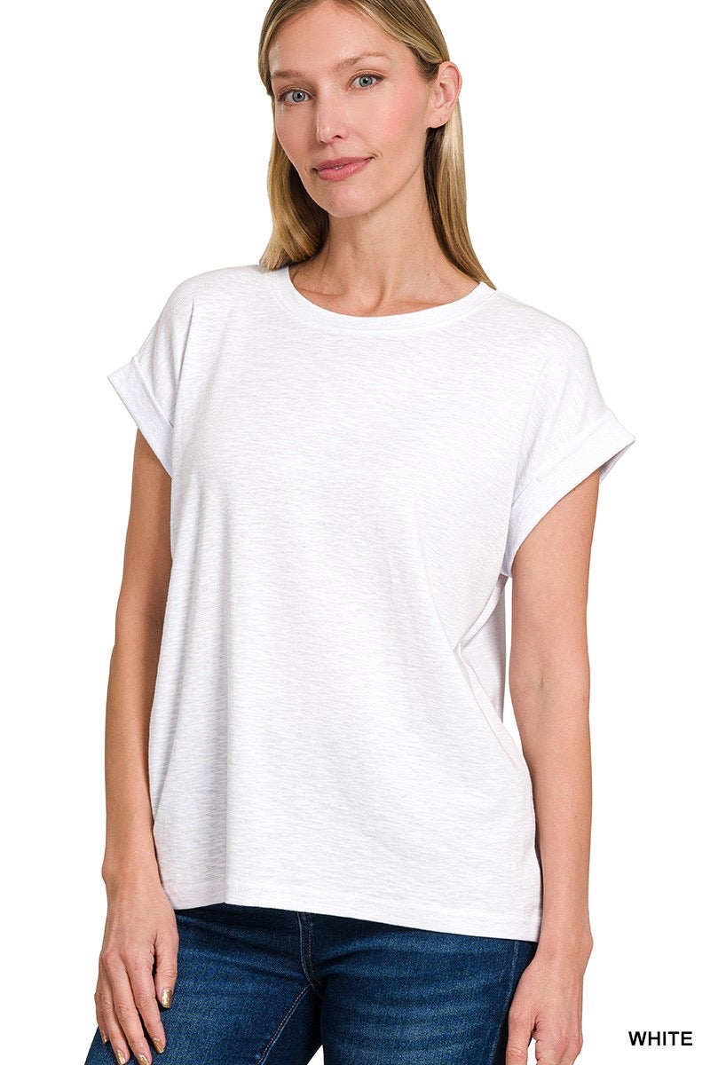 Cotton Slub Knit Tee