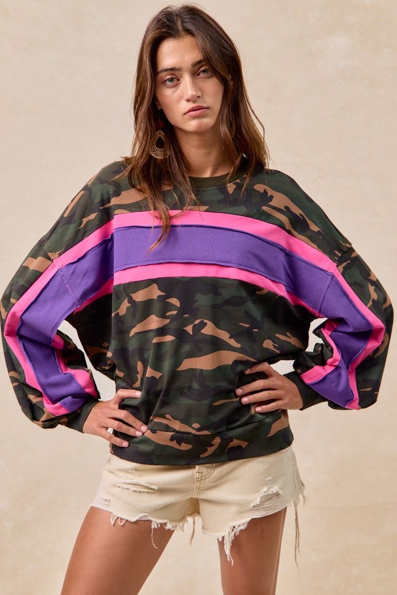 Camo French Terry Pullover