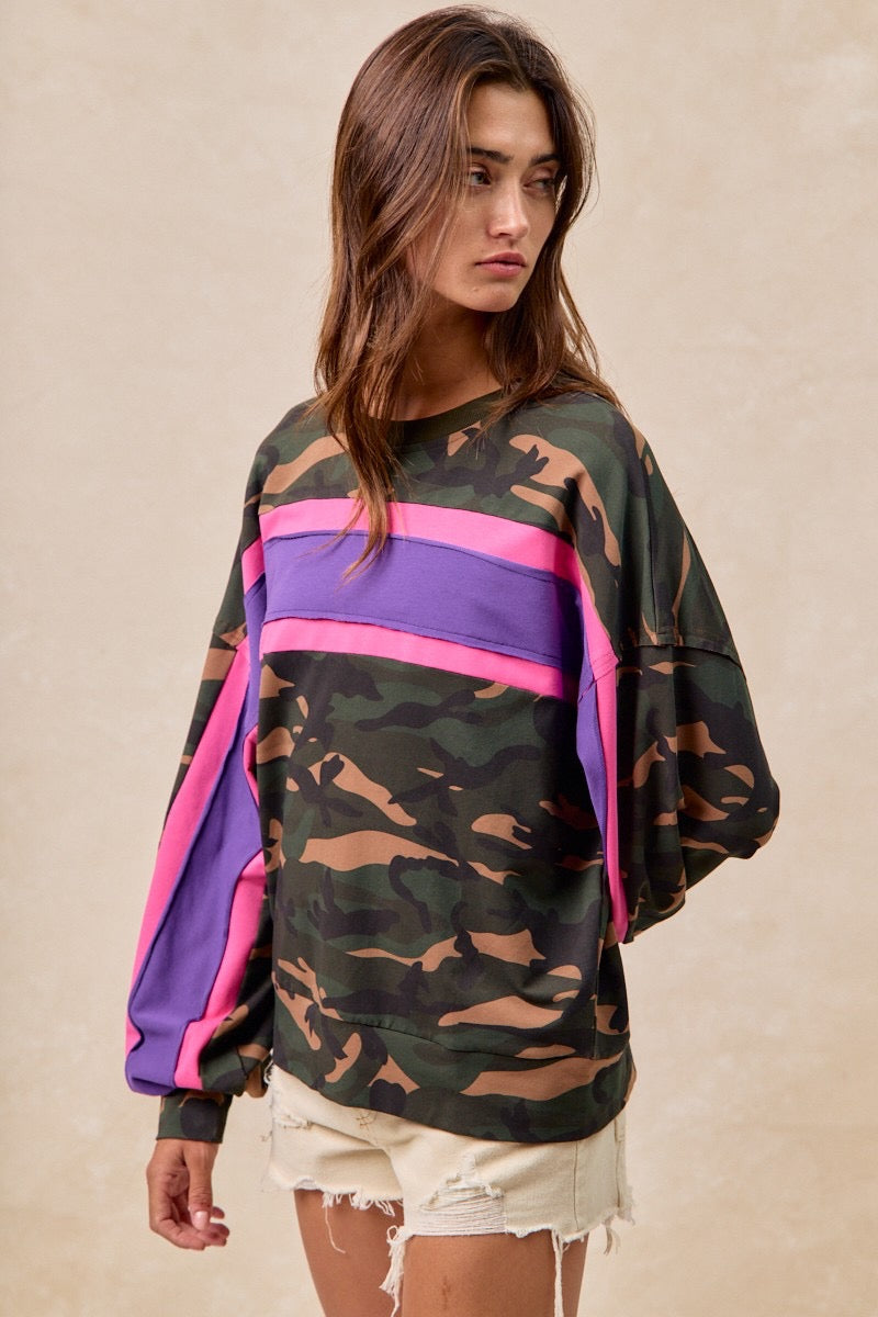 Camo French Terry Pullover