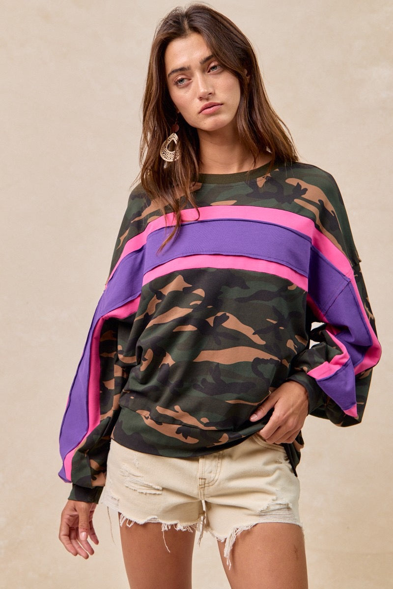 Camo French Terry Pullover