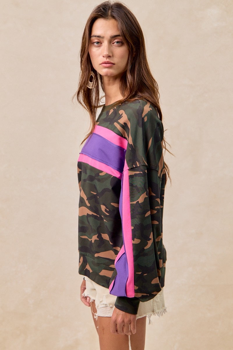 Camo French Terry Pullover