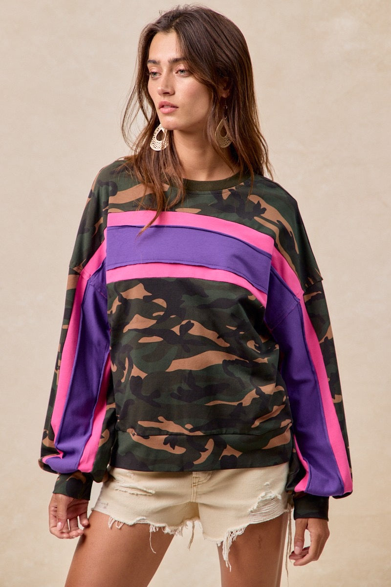Camo French Terry Pullover