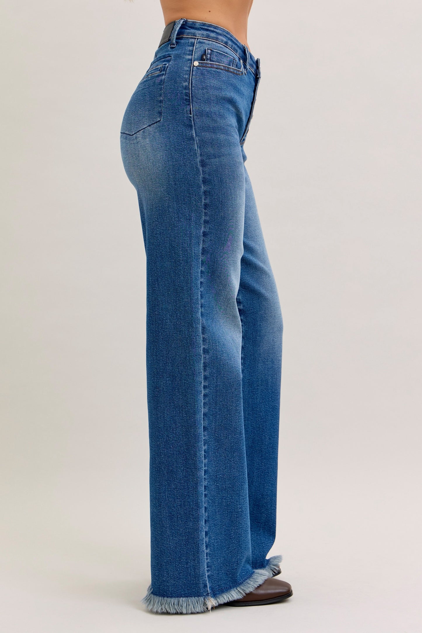 Judy Blue Buttonfly Wide Leg Denim