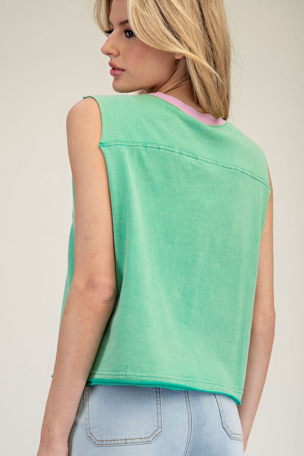 Mineral Varsity Muscle Tank