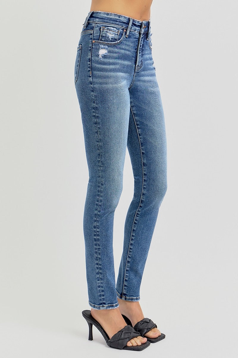 Risen Tummy Control Skinny Jeans