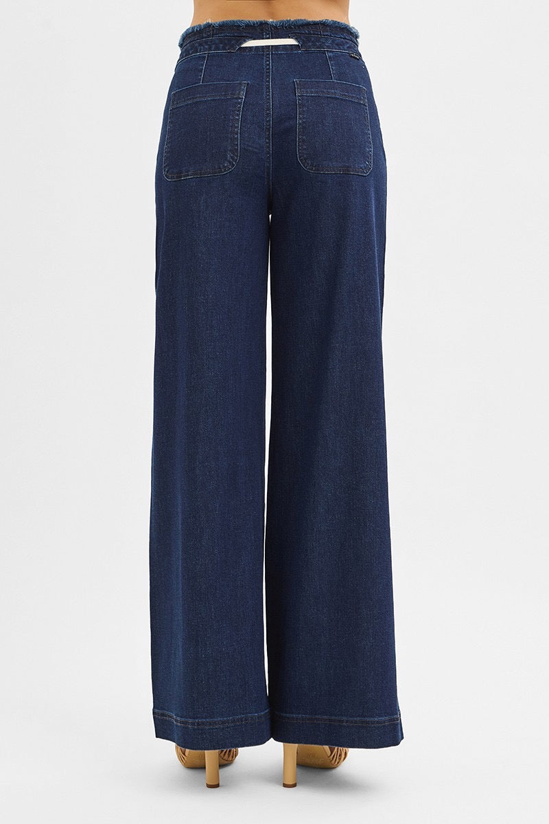Risen Wide Leg Drawstring Pants