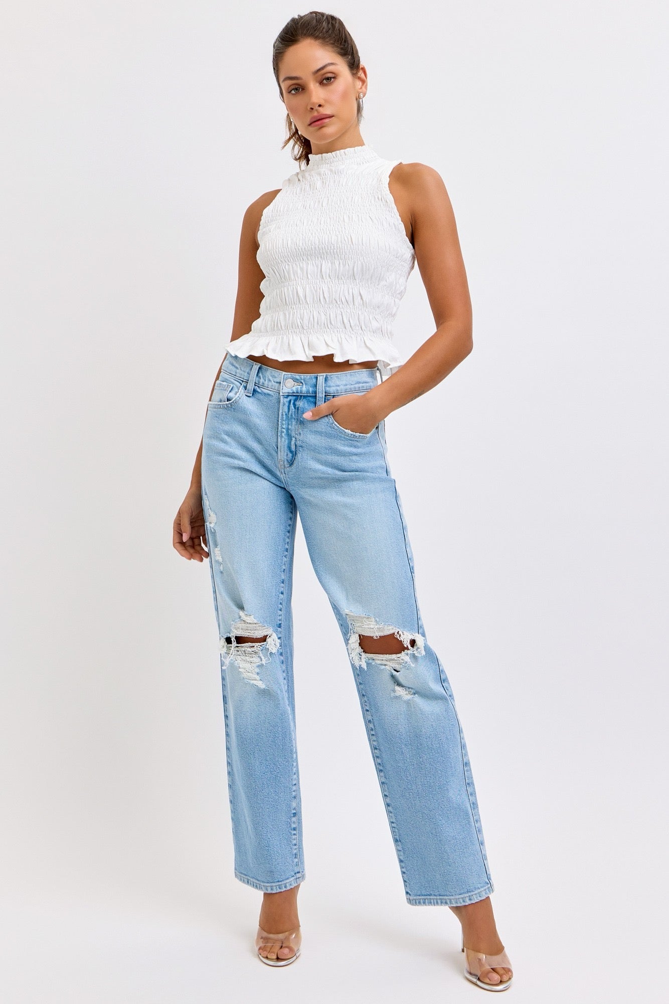 Cello Baggy Dad Denim Jeans