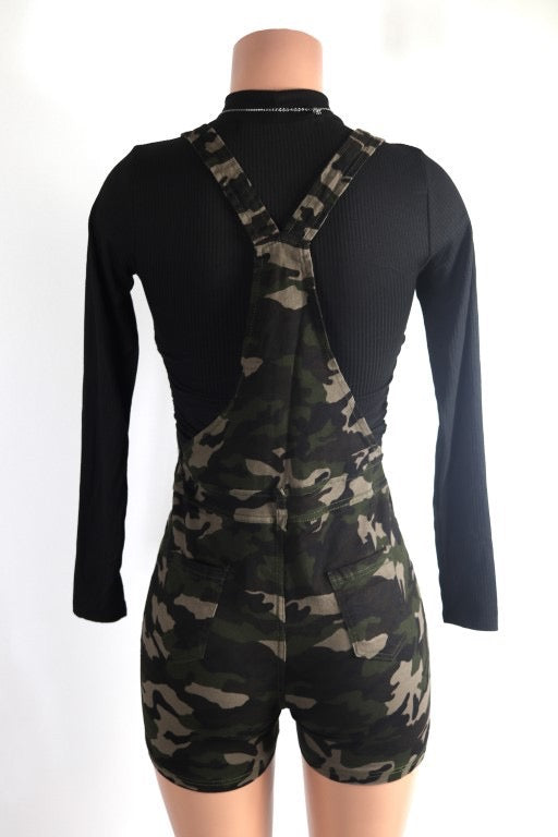 Camo Overall Romper
