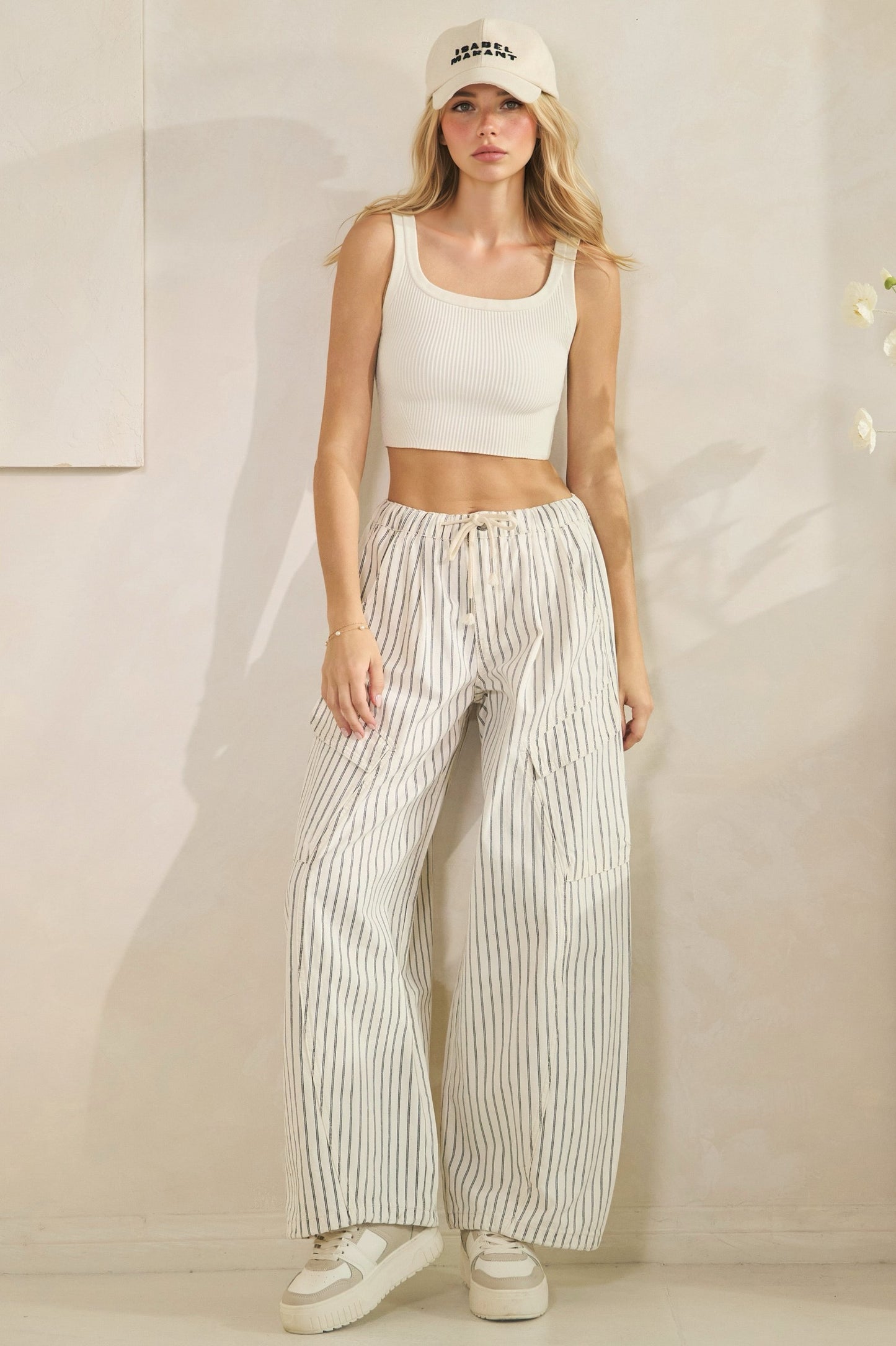 Striped Cargo Pants